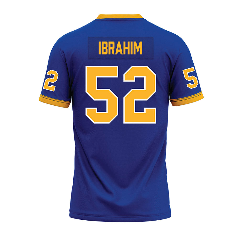 Pittsburgh - NCAA Football : Abraham Ibrahim - Blue Premium Football Jersey-1
