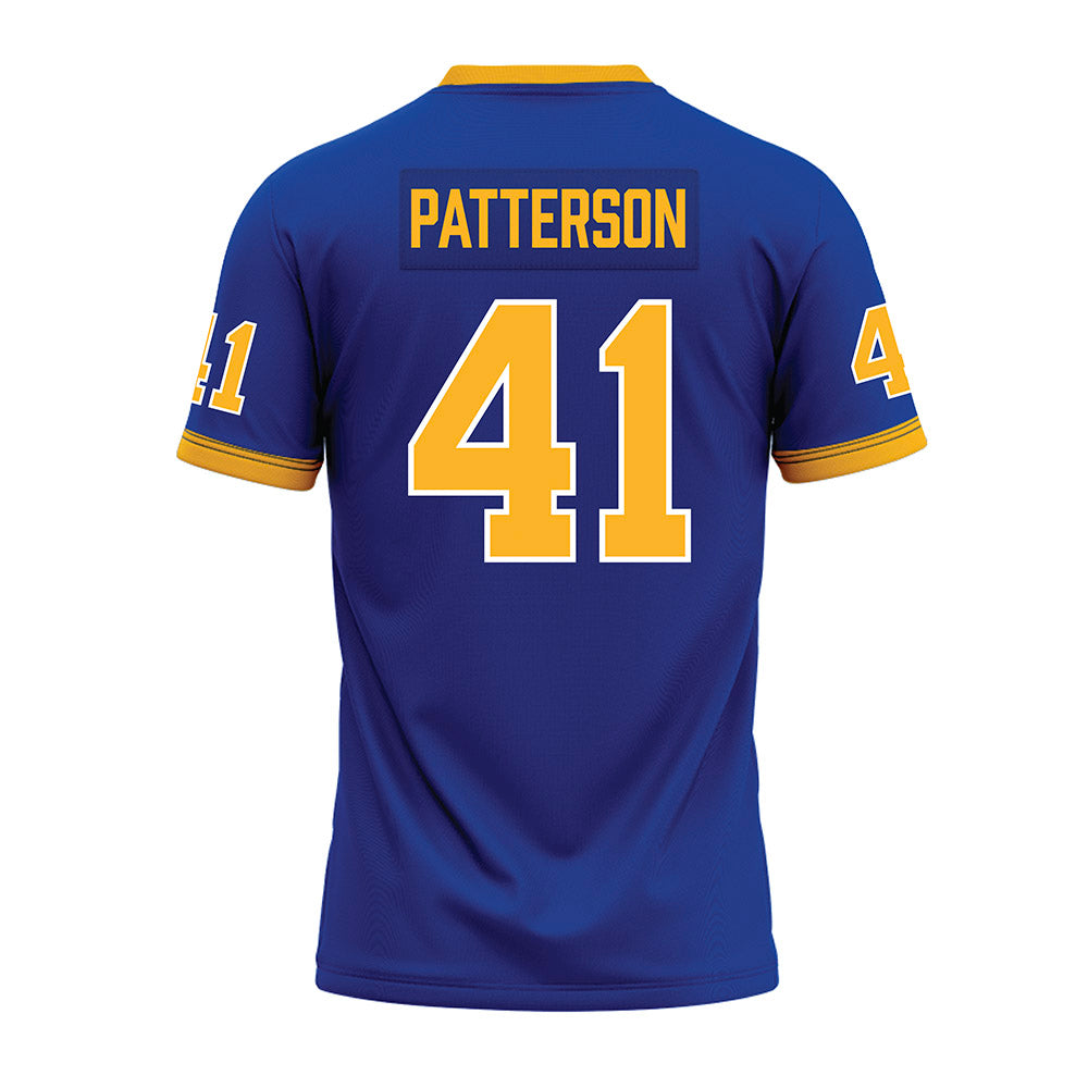 Pittsburgh - NCAA Football : Isaac Patterson - Blue Premium Football Jersey-1