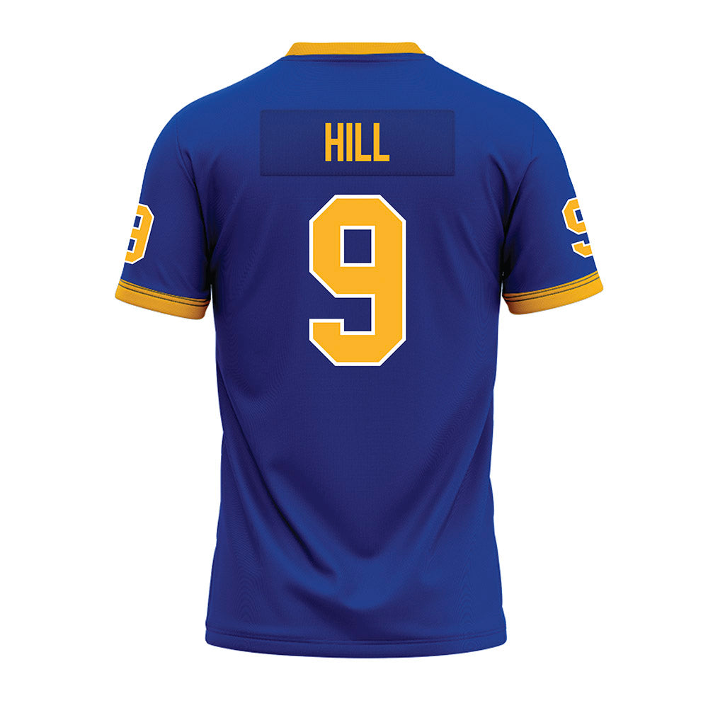 Pittsburgh - NCAA Football : Brandon Hill - Blue Premium Football Jersey-1