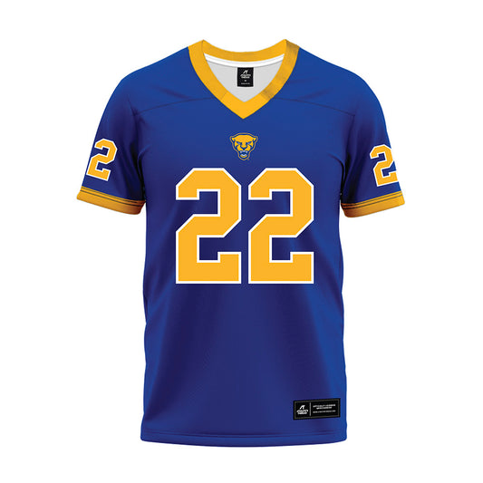 Pittsburgh - NCAA Football : PJ O'Brien - Blue Premium Football Jersey-0