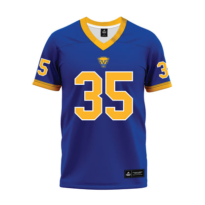 Pittsburgh - NCAA Football : JuJu Anderson - Blue Premium Football Jersey-0