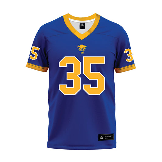 Pittsburgh - NCAA Football : JuJu Anderson - Blue Premium Football Jersey-0