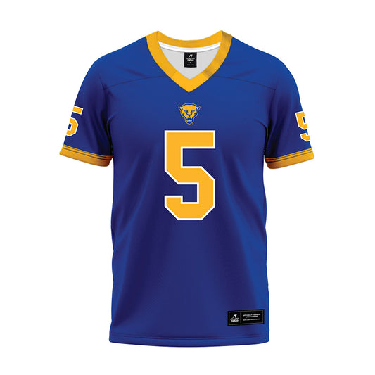 Pittsburgh - NCAA Football : Deslin Alexandre - Blue Premium Football Jersey-0