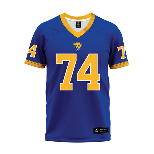 Pittsburgh - NCAA Football : Ernesto Olivieri - Blue Premium Football Jersey-0