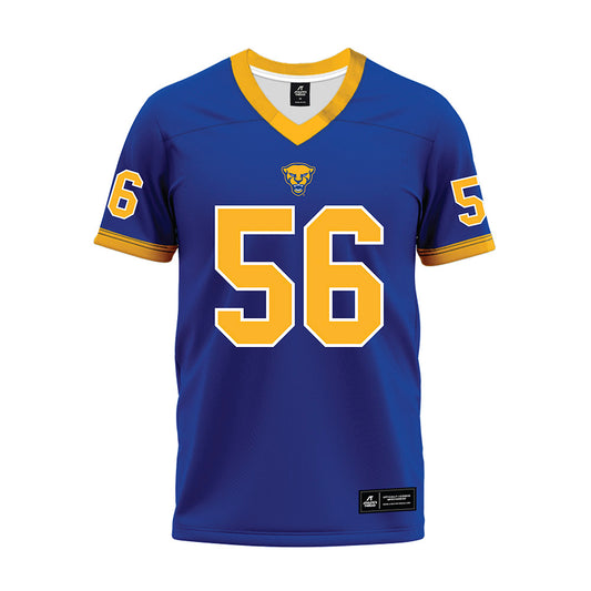 Pittsburgh - NCAA Football : Jaeden Moore - Blue Premium Football Jersey-0