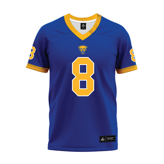 Pittsburgh - NCAA Football : Censere Lee - Blue Premium Football Jersey-0