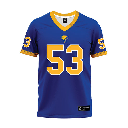 Pittsburgh - NCAA Football : Jkae Kradel - Blue Premium Football Jersey-0