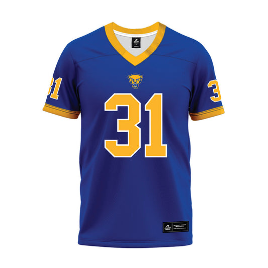 Pittsburgh - NCAA Football : DeMarco Ward - Blue Premium Football Jersey-0