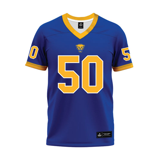 Pittsburgh - NCAA Football : Shep Turk - Blue Premium Football Jersey-0