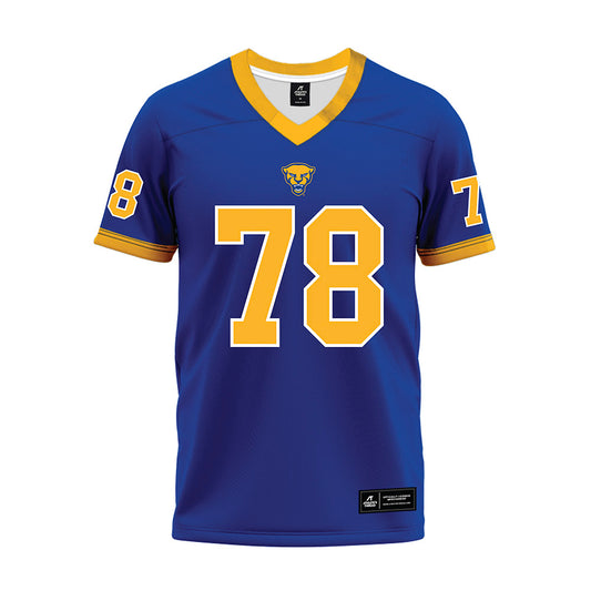 Pittsburgh - NCAA Football : Nicholas Howard - Blue Premium Football Jersey-0