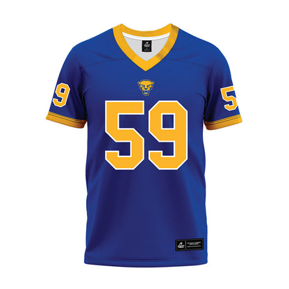Pittsburgh - NCAA Football : Justin Schmidt - Blue Premium Football Jersey-0
