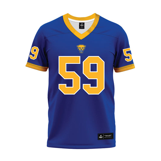 Pittsburgh - NCAA Football : Justin Schmidt - Blue Premium Football Jersey-0