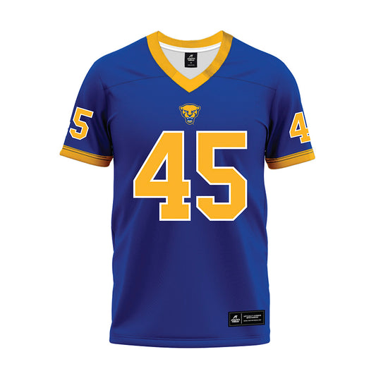 Pittsburgh - NCAA Football : Jeremiah Warren - Blue Premium Football Jersey-0