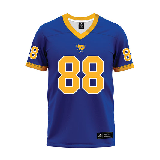 Pittsburgh - NCAA Football : Wyatt Villarreal - Blue Premium Football Jersey-0