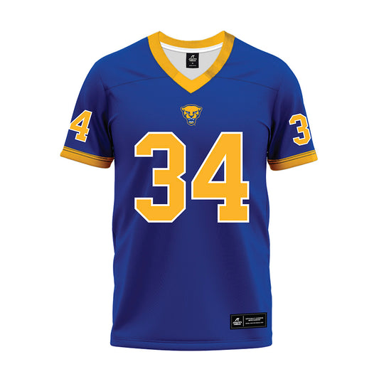 Pittsburgh - NCAA Football : Marcus Jennings - Blue Premium Football Jersey-0