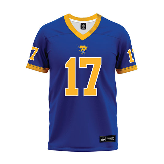 Pittsburgh - NCAA Football : Tony Kinsler - Blue Premium Football Jersey-0