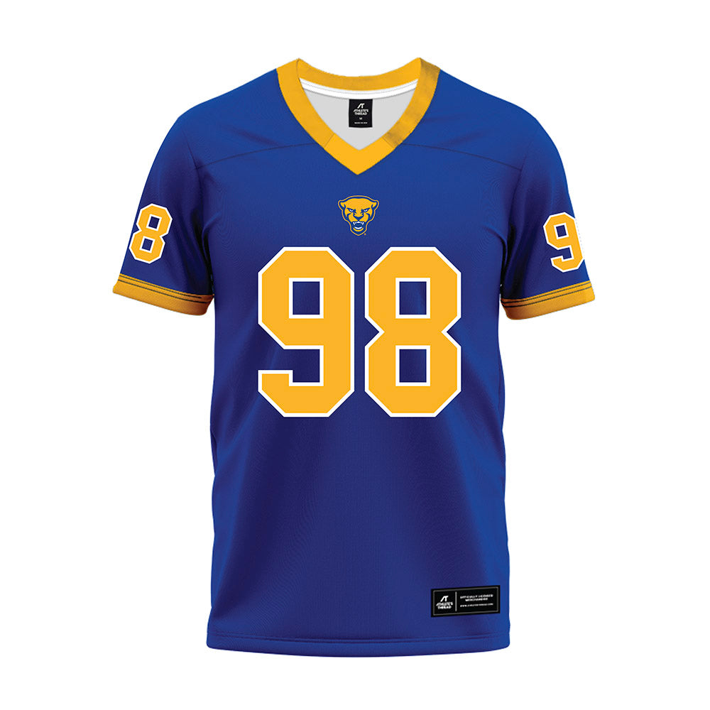 Pittsburgh - NCAA Football : Gabe Russo - Blue Premium Football Jersey-0