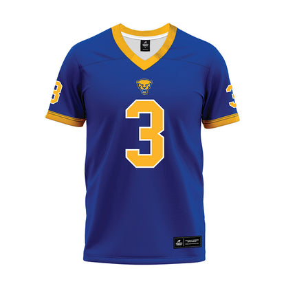 Pittsburgh - NCAA Football : Blue Hicks - Blue Premium Football Jersey-0