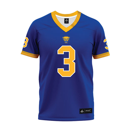 Pittsburgh - NCAA Football : Blue Hicks - Blue Premium Football Jersey-0