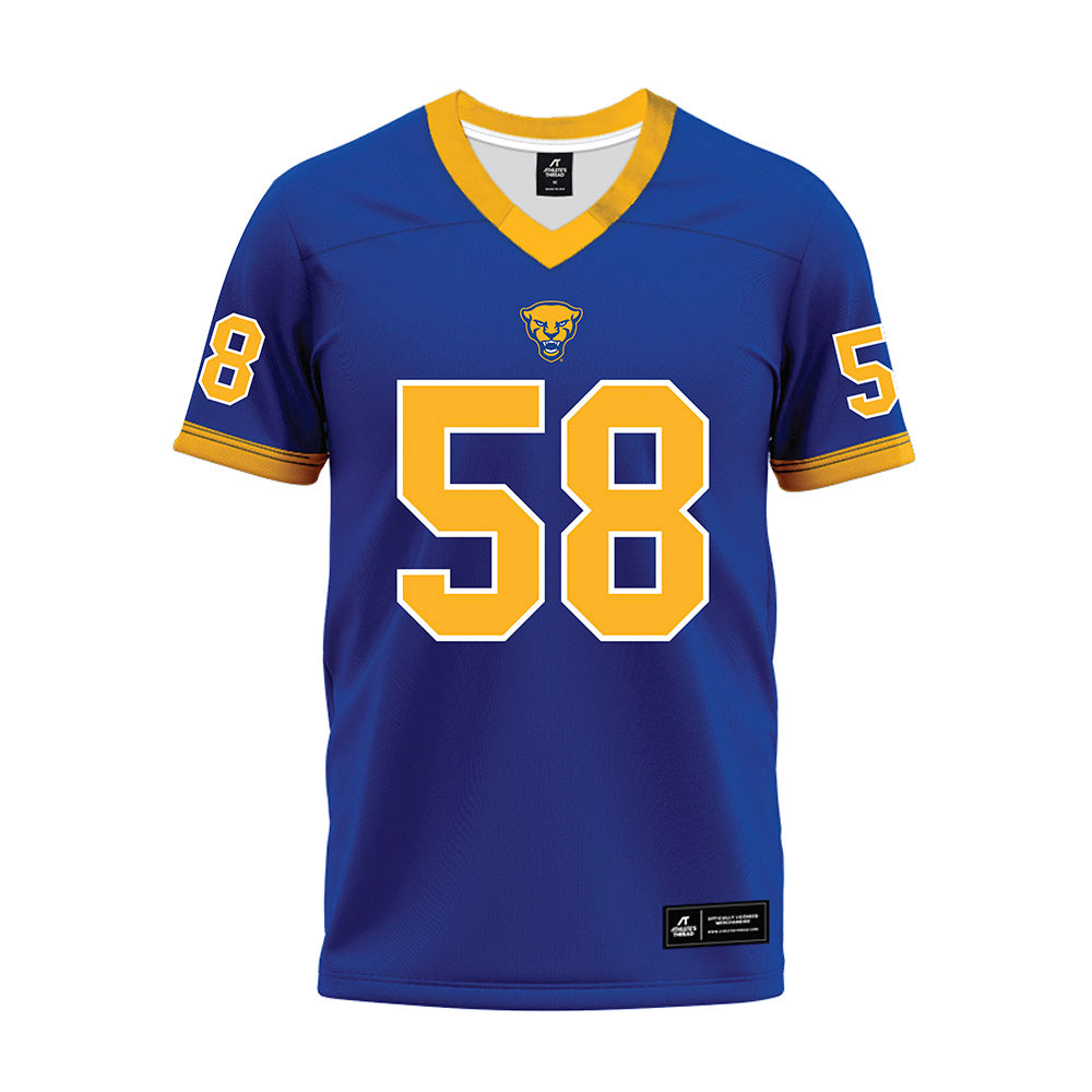 Pittsburgh - NCAA Football : Reston Lehman - Blue Premium Football Jersey-0