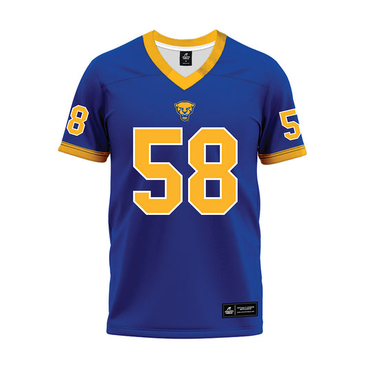 Pittsburgh - NCAA Football : Reston Lehman - Blue Premium Football Jersey-0