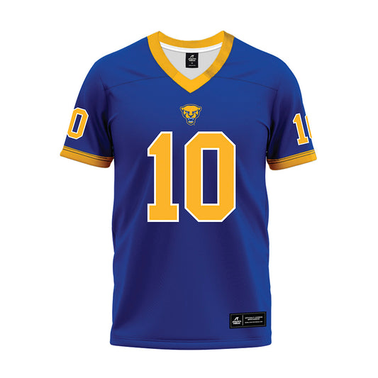 Pittsburgh - NCAA Football : Alex Sanford JR - Blue Premium Football Jersey-0
