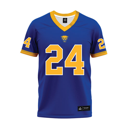 Pittsburgh - NCAA Football : Cameron Lindsey - Blue Premium Football Jersey-0