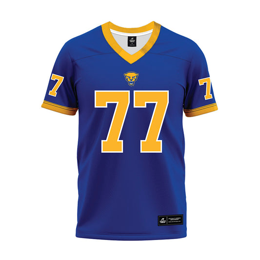 Pittsburgh - NCAA Football : Carter Warren - Blue Premium Football Jersey-0