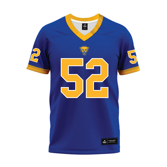 Pittsburgh - NCAA Football : Abraham Ibrahim - Blue Premium Football Jersey-0