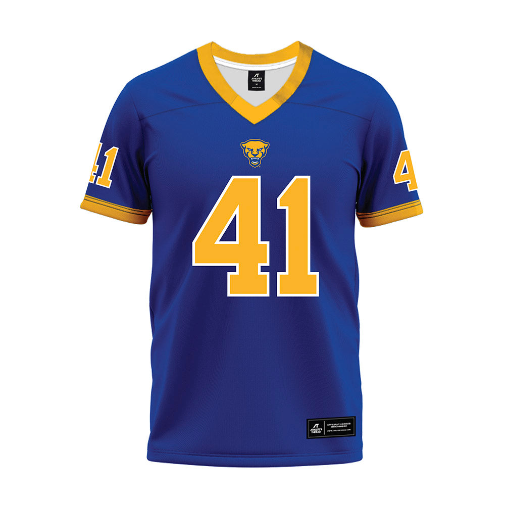 Pittsburgh - NCAA Football : Jake Sassic - Blue Premium Football Jersey-0