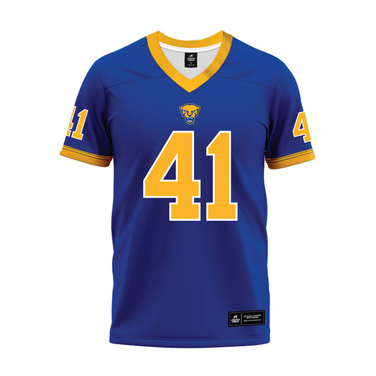 Pittsburgh - NCAA Football : Jake Sassic - Blue Premium Football Jersey-0