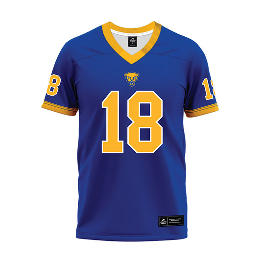 Pittsburgh - NCAA Football : Rashan Murray - Blue Premium Football Jersey-0