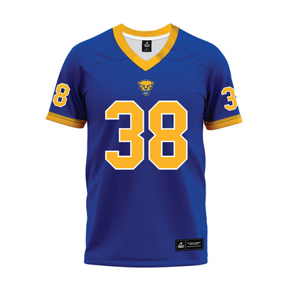 Pittsburgh - NCAA Football : Emmanuel Taylor - Blue Premium Football Jersey-0