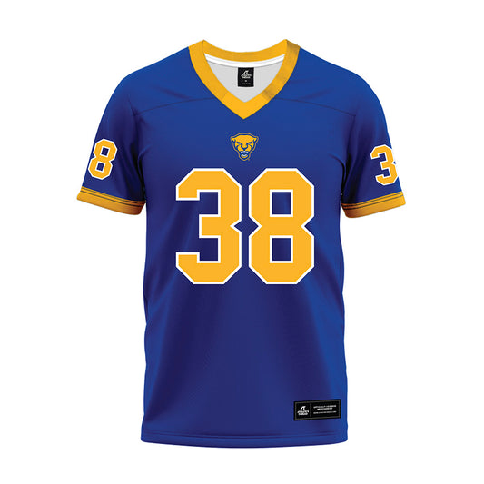 Pittsburgh - NCAA Football : Emmanuel Taylor - Blue Premium Football Jersey-0