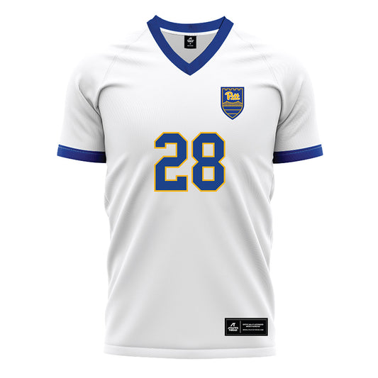Pittsburgh - NCAA Men's Soccer : Santiago Ferreira - White Soccer Jersey-0