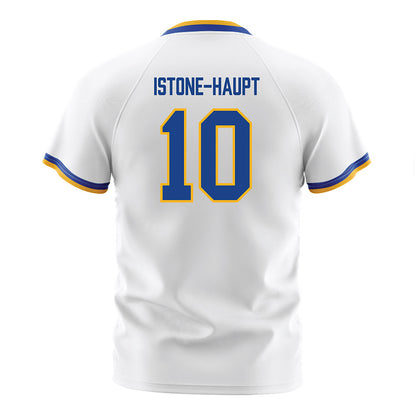 Pittsburgh - NCAA Women's Soccer : Weslee Istone-Haupt - White Soccer Jersey-1