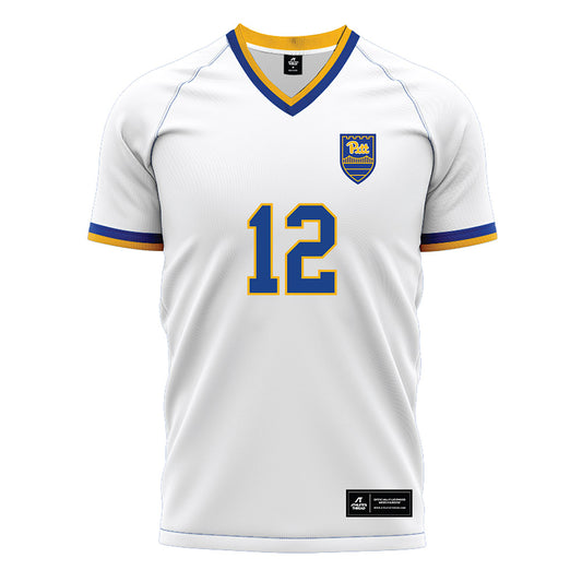 Pittsburgh - NCAA Women's Soccer : Sage Stelzer - White Soccer Jersey-0