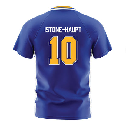 Pittsburgh - NCAA Women's Soccer : Weslee Istone-Haupt - Blue Soccer Jersey-1