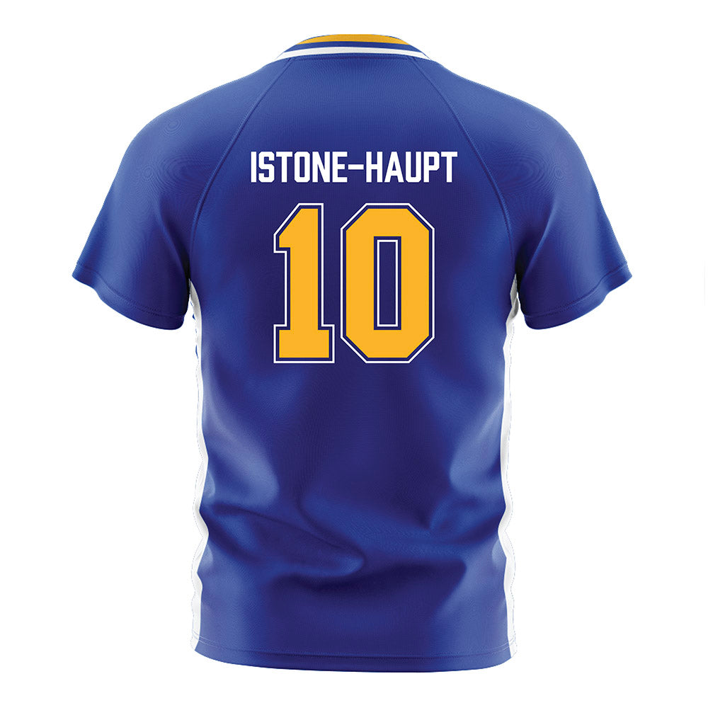 Pittsburgh - NCAA Women's Soccer : Weslee Istone-Haupt - Blue Soccer Jersey-1