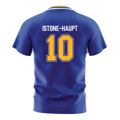 Pittsburgh - NCAA Women's Soccer : Weslee Istone-Haupt - Blue Soccer Jersey-1