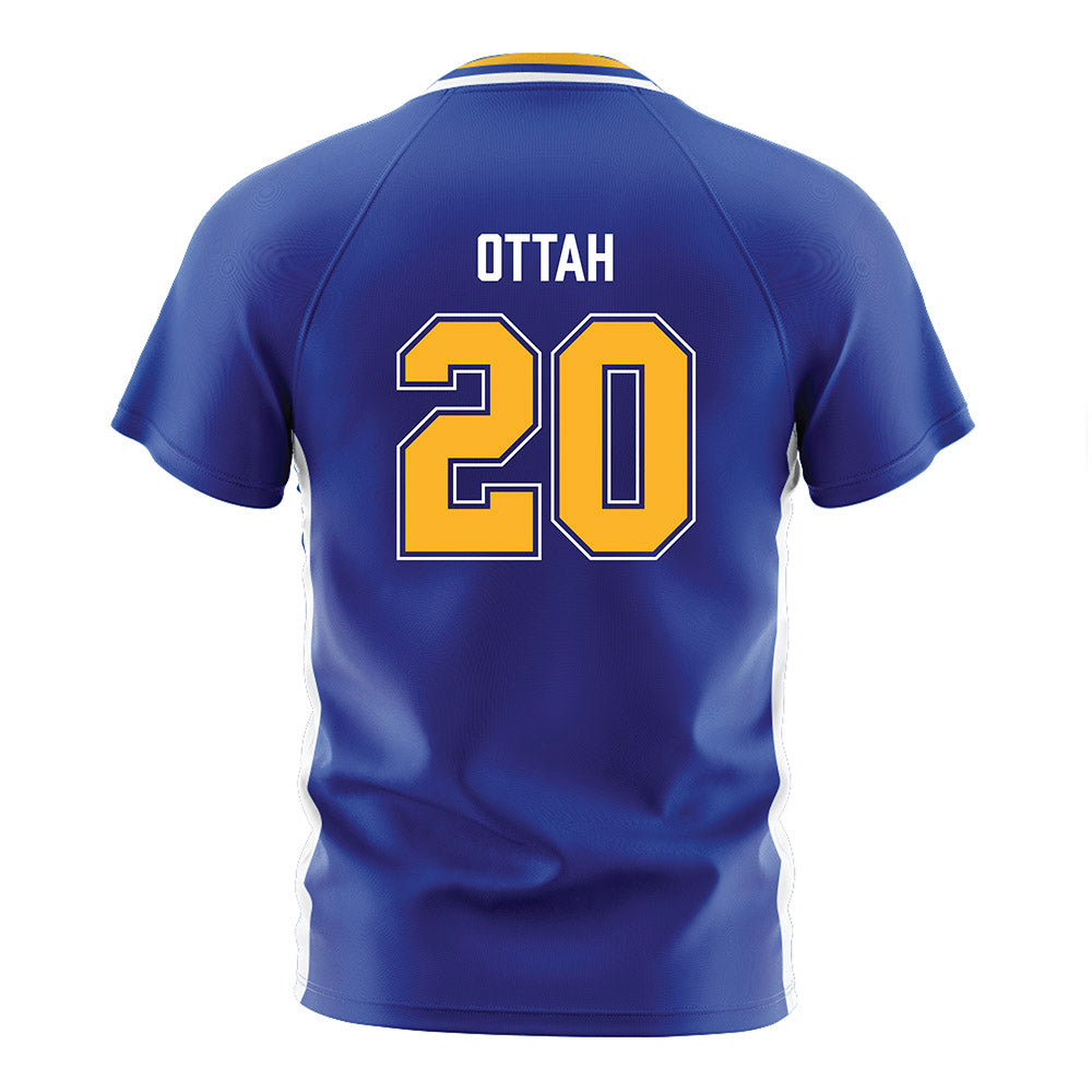 Pittsburgh - NCAA Women's Soccer : Celine Ottah - Blue Soccer Jersey-1