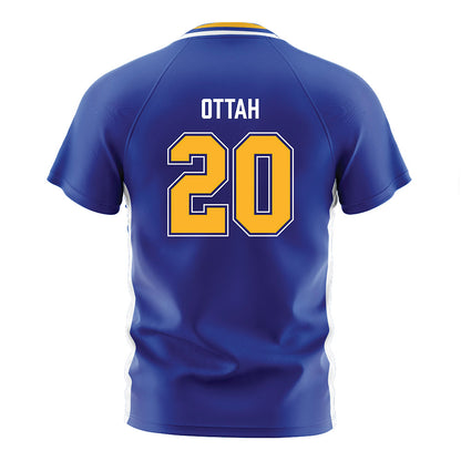 Pittsburgh - NCAA Women's Soccer : Celine Ottah - Blue Soccer Jersey-1