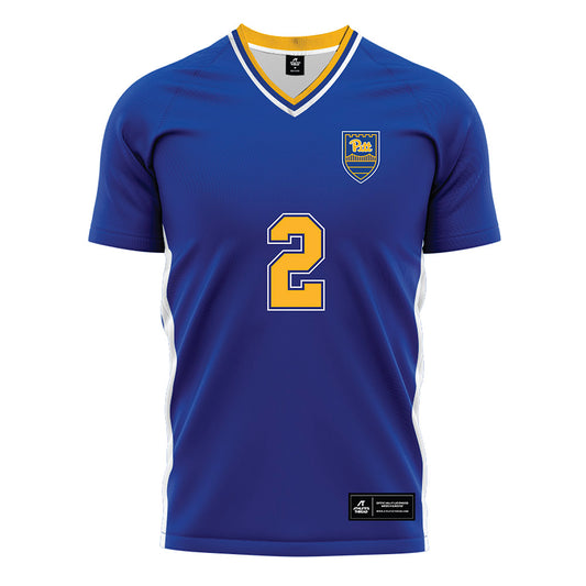Pittsburgh - NCAA Women's Soccer : Mya Archibald - Blue Soccer Jersey-0