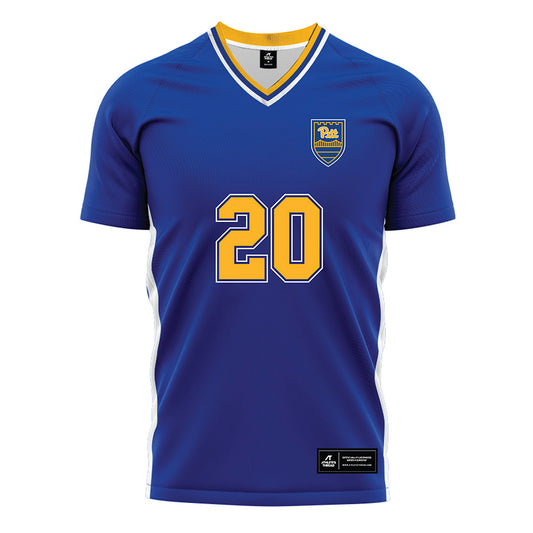Pittsburgh - NCAA Women's Soccer : Celine Ottah - Blue Soccer Jersey-0