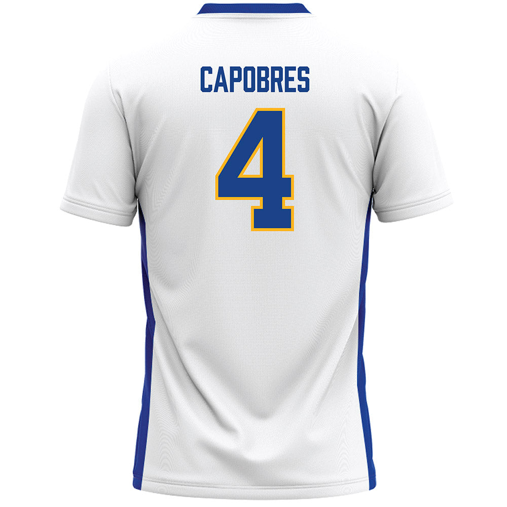 Pittsburgh - NCAA Women's Lacrosse : Anna Capobres - White Lacrosse Jersey -1