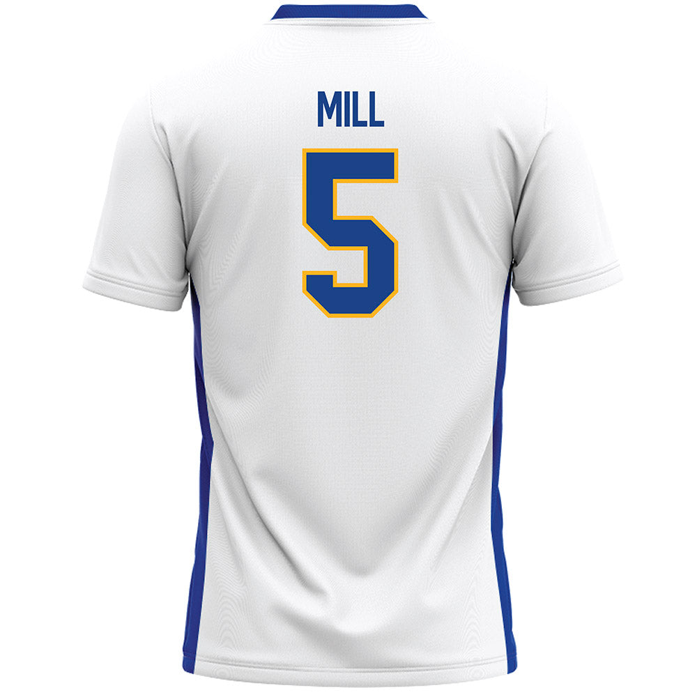 Pittsburgh - NCAA Women's Lacrosse : Madeline Mill - White Lacrosse Jersey -1