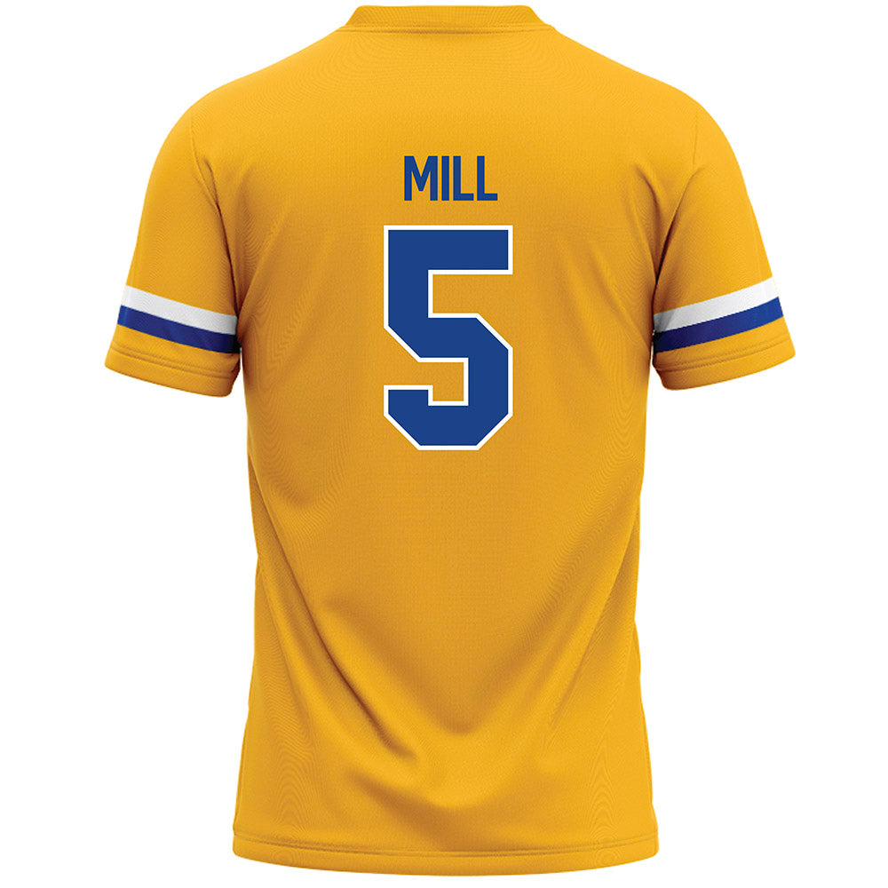 Pittsburgh - NCAA Women's Lacrosse : Madeline Mill - Yellow Lacrosse Jersey -1