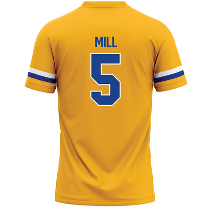 Pittsburgh - NCAA Women's Lacrosse : Madeline Mill - Yellow Lacrosse Jersey -1