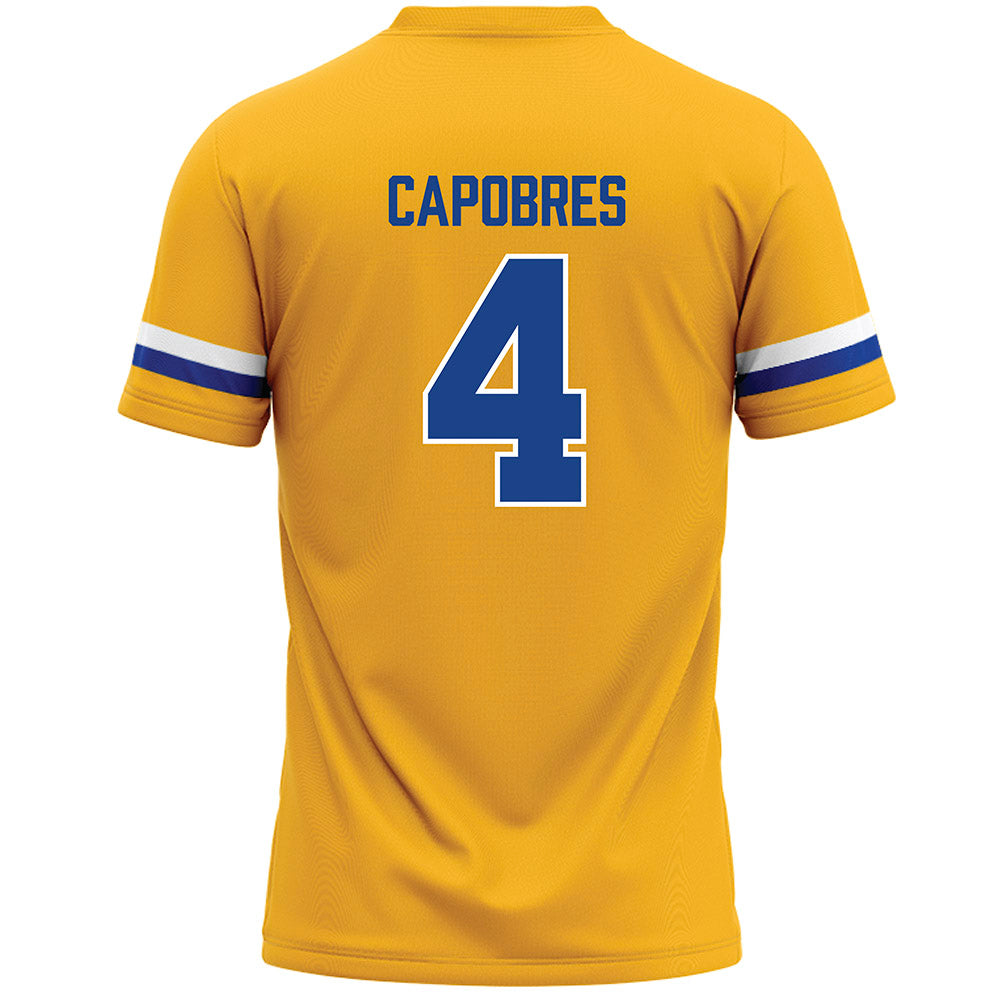 Pittsburgh - NCAA Women's Lacrosse : Anna Capobres - Yellow Lacrosse Jersey -1