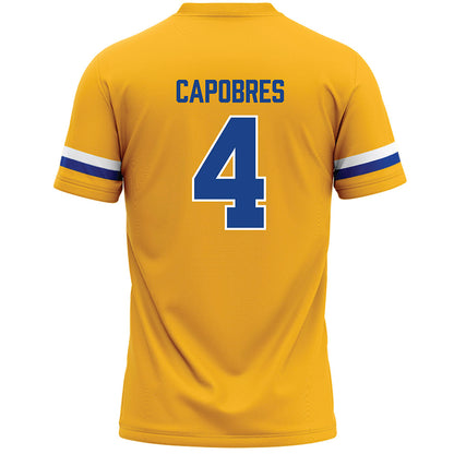 Pittsburgh - NCAA Women's Lacrosse : Anna Capobres - Yellow Lacrosse Jersey -1